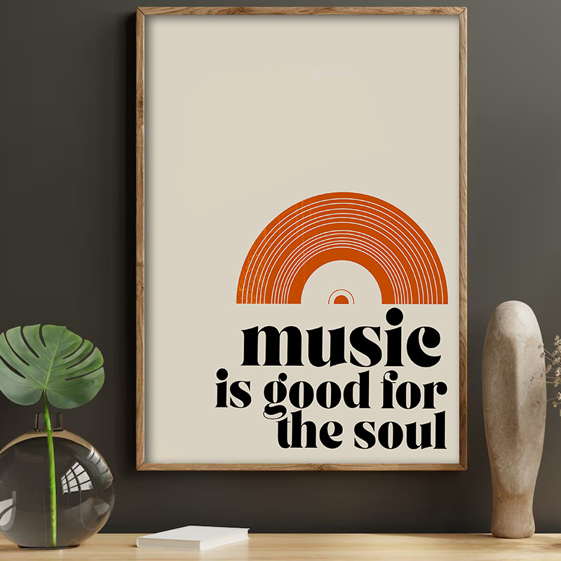 Home Office Quotes - Impressions sur toile rétro avec citations
