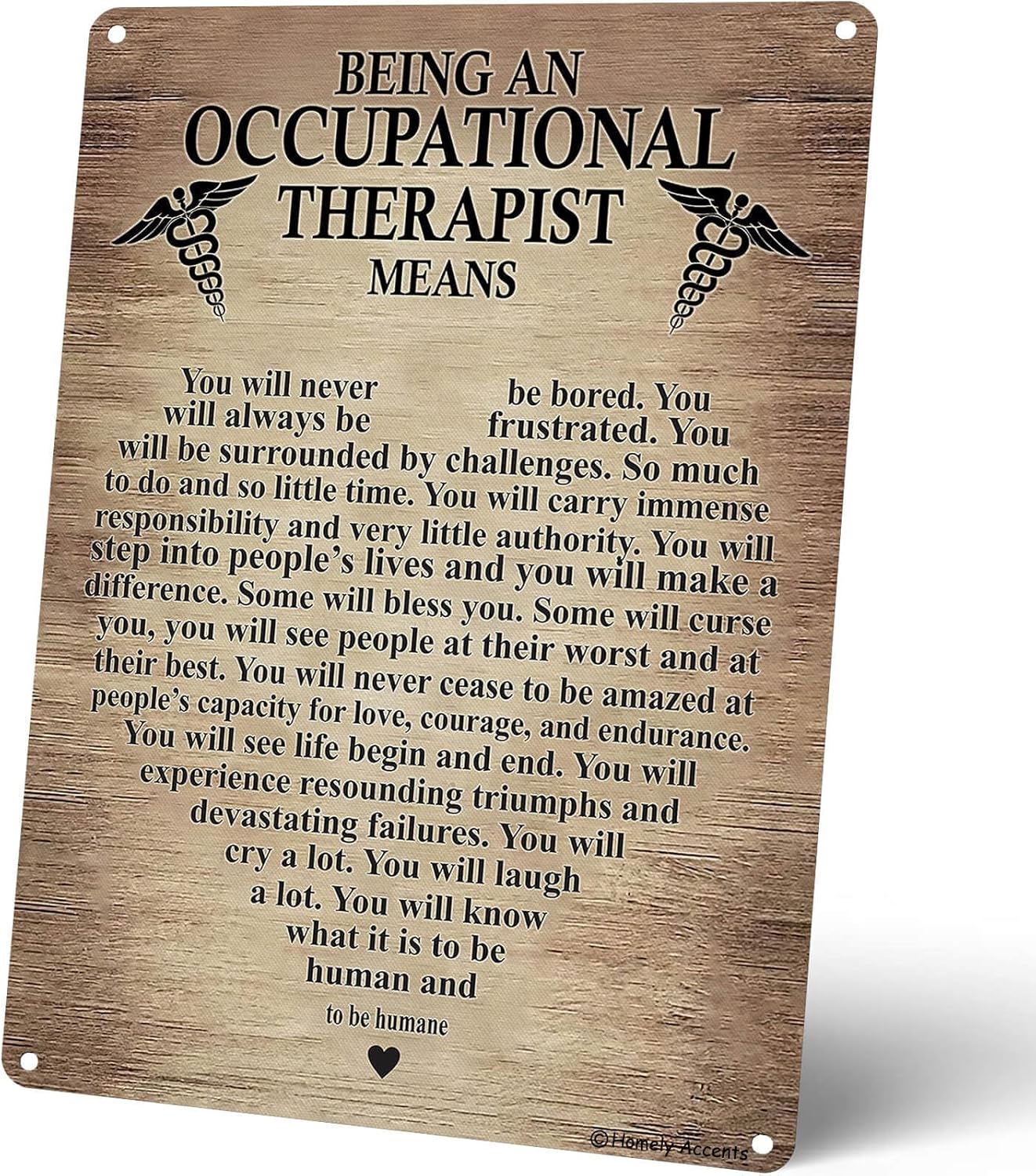 Home Office Quotes - Affiche inspirante, « Être une thérapeute