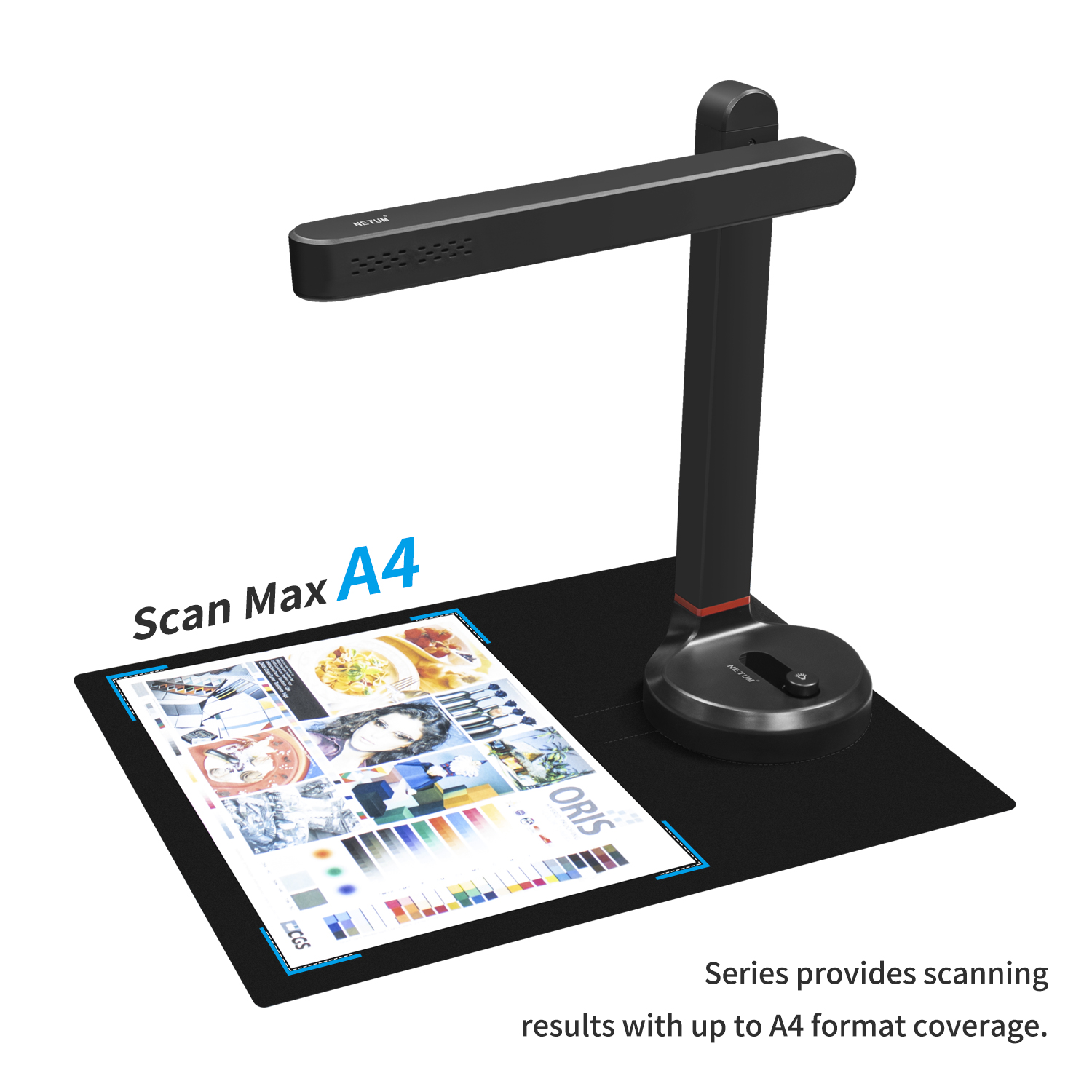 Document Scanner Portable - NETUM-Scanner de livres avec mise au