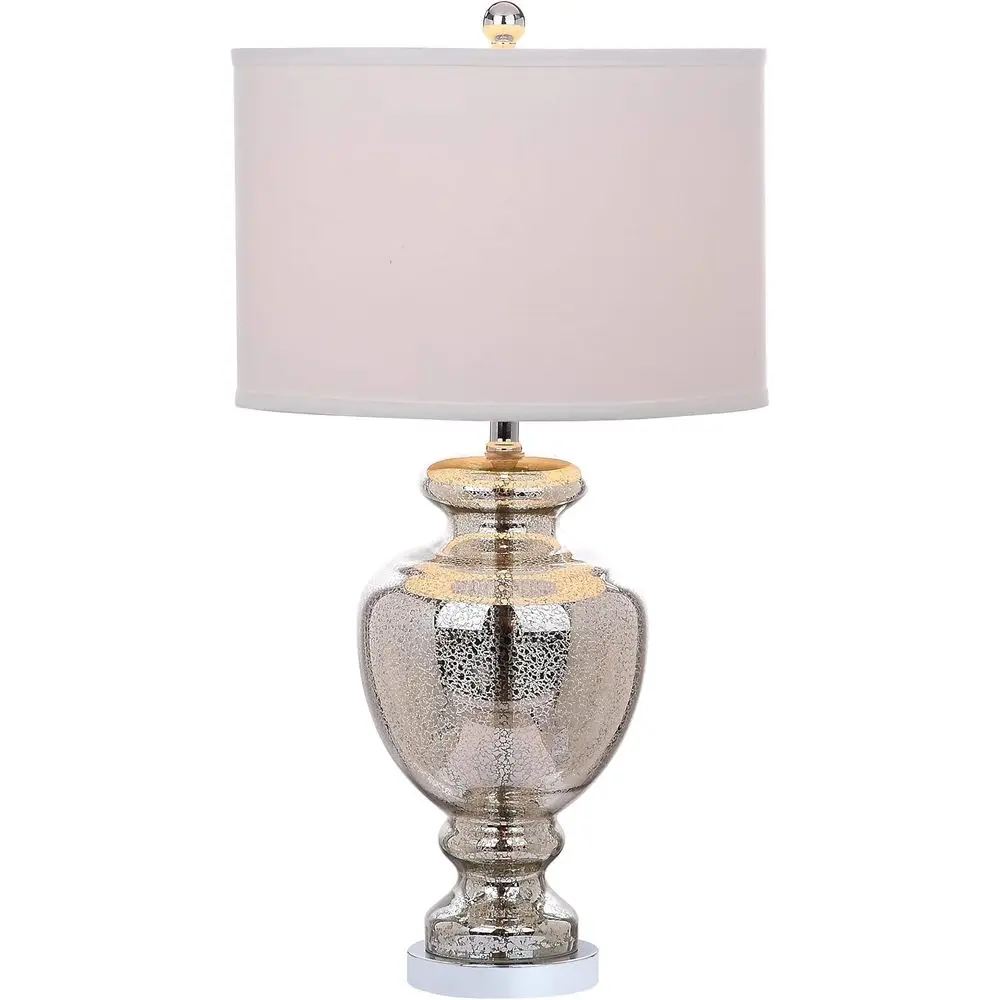 Home Office In Living Room - Lampe de table en verre craquelé