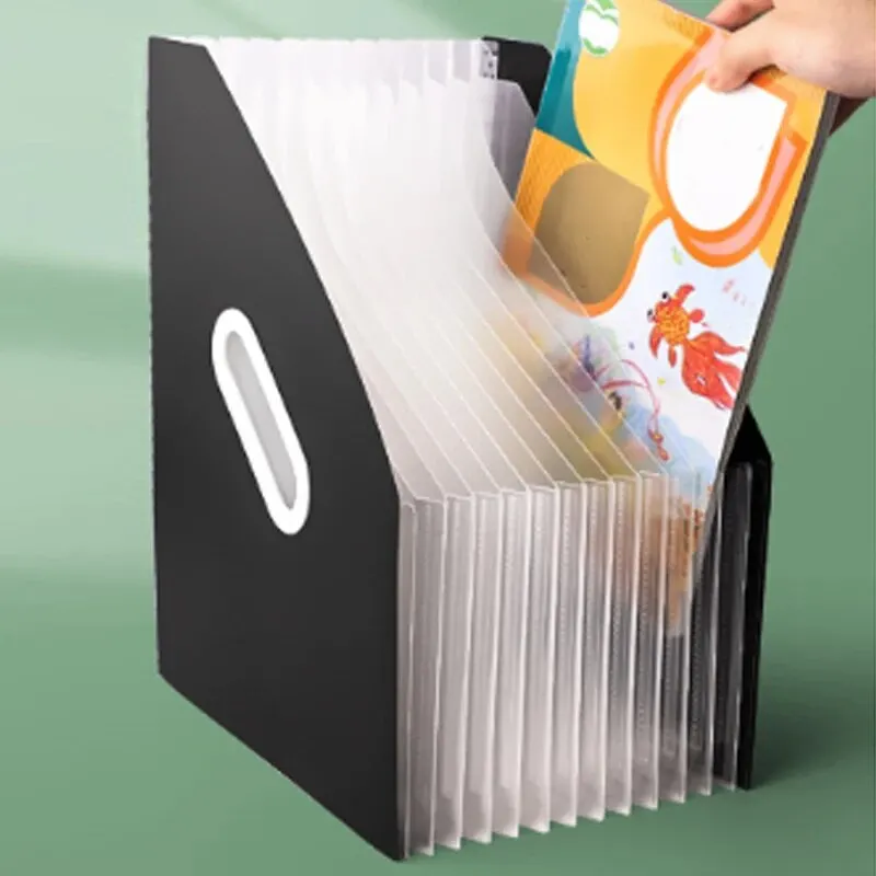 Document Scanner Portable - Sac accordéon vertical portable extensible à