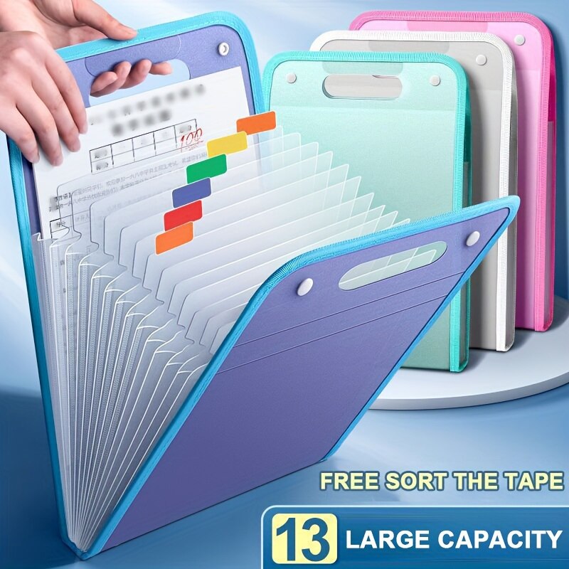 Document Scanner Portable - 13 Pocket Dossier Portable A4 Lettre