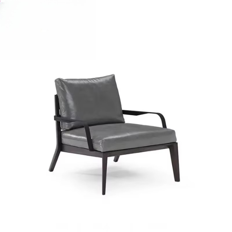 Home Office Japandi - Fauteuil simple capitonné moderne avec structure