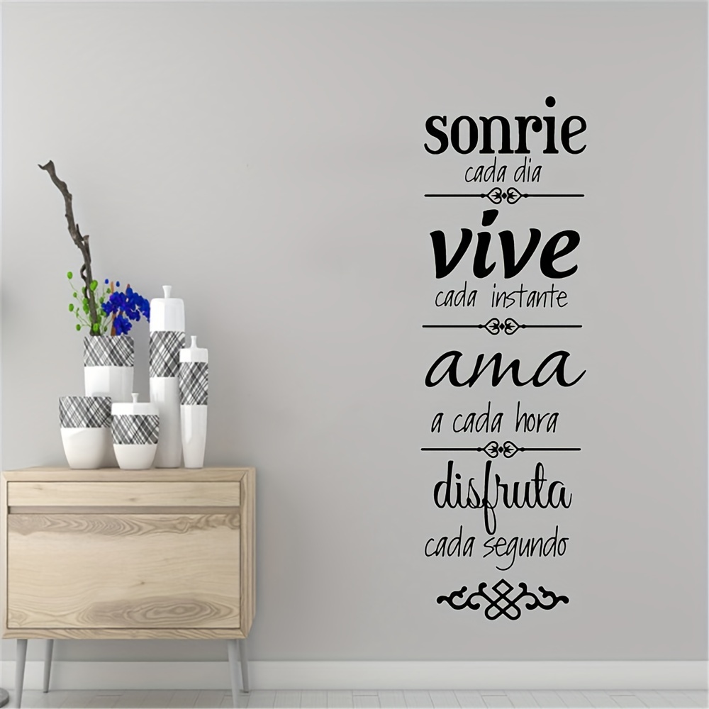 Home Office Quotes - Autocollant mural avec citations espagnoles, stickers
