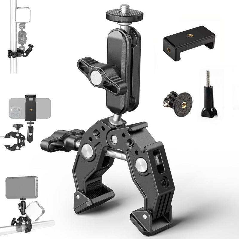 Monitor Arm Dual - Pince universelle en aluminium avec double
