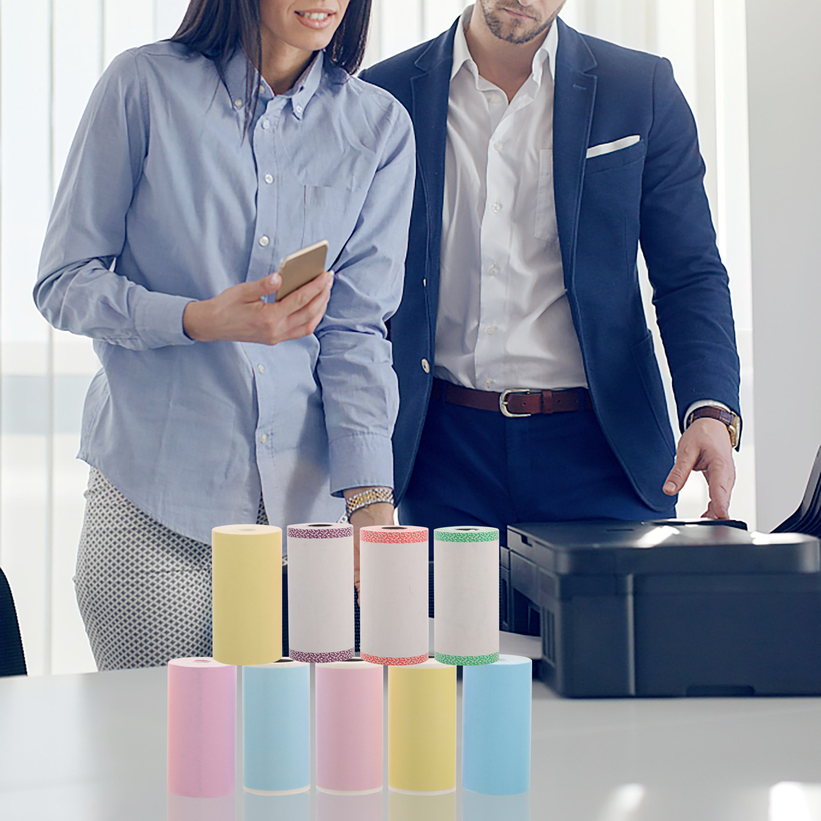 Home Office Printer - 9 rouleaux de papier autocollant thermique