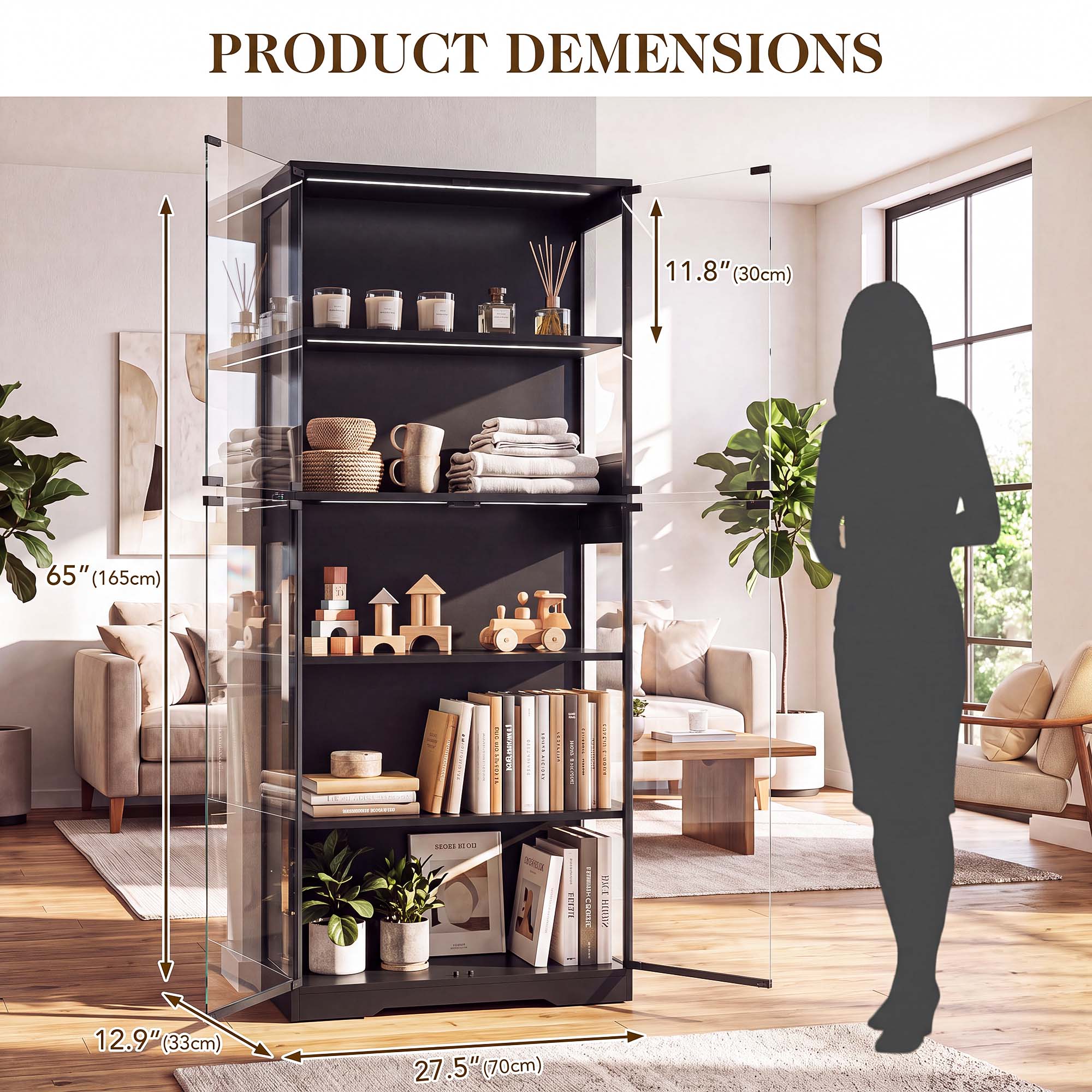 TCGBKAF Vitrine à 5 niveaux av - Home Office In Living Room avis et prix