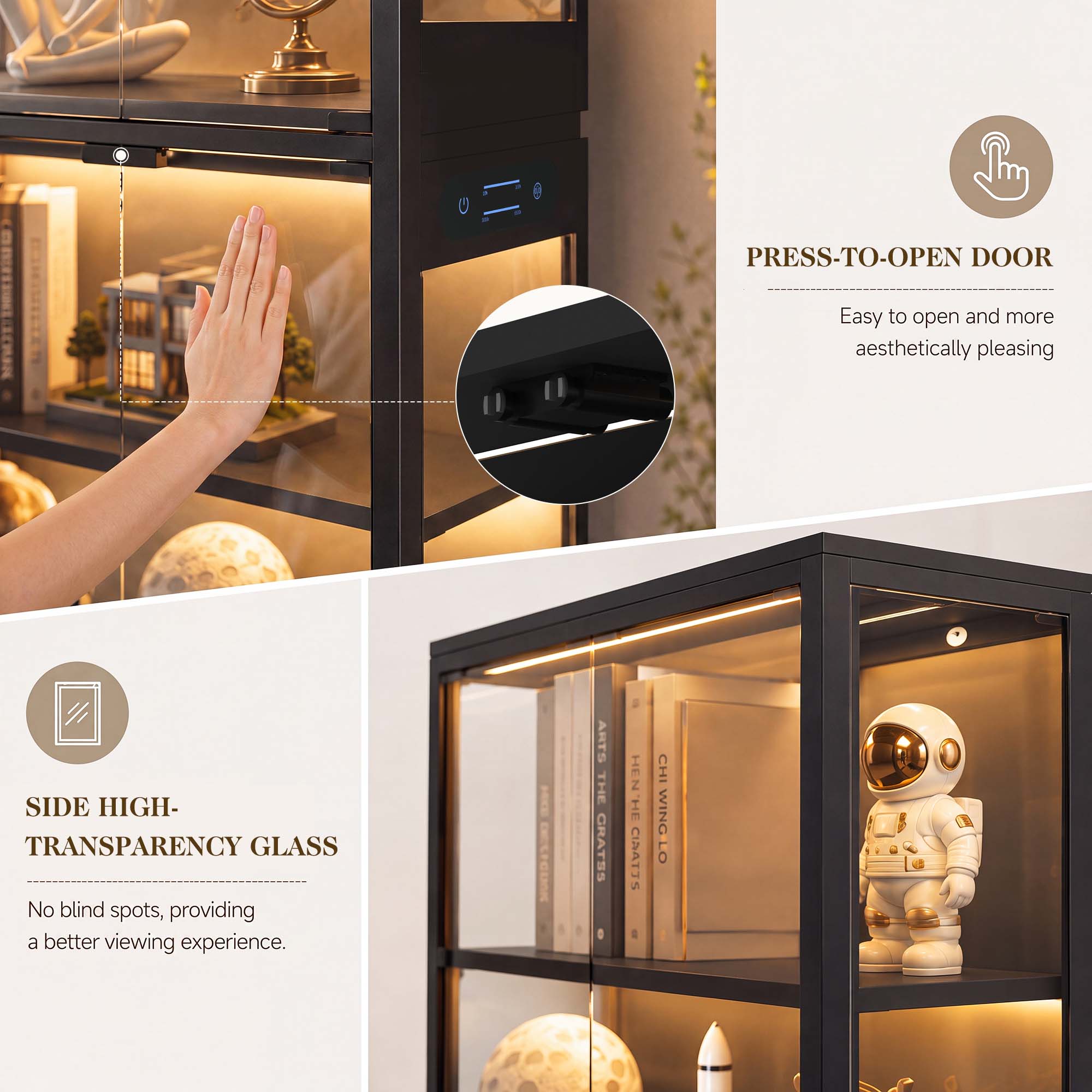 TCGBKAF Vitrine à 5 niveaux av - Home Office In Living Room avis et prix