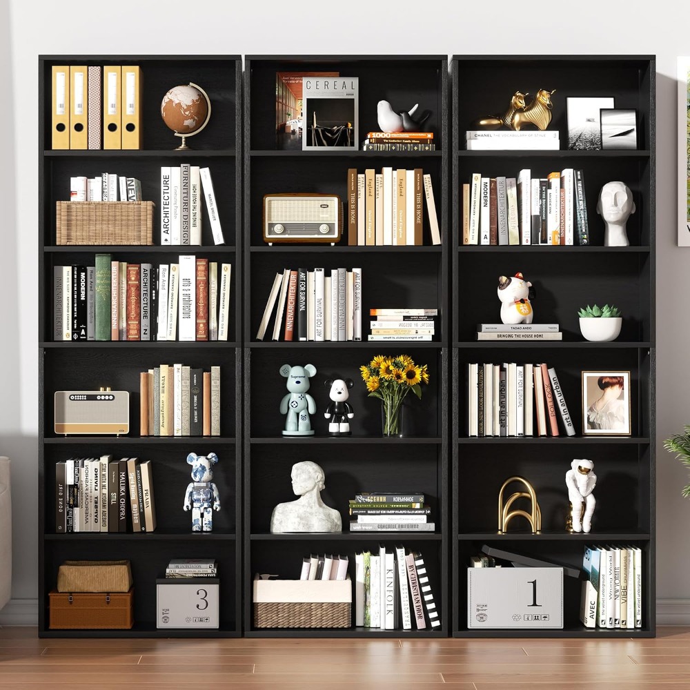 Bibliothèque ouverte à 6 nivea - Home Office In Living Room avis et prix