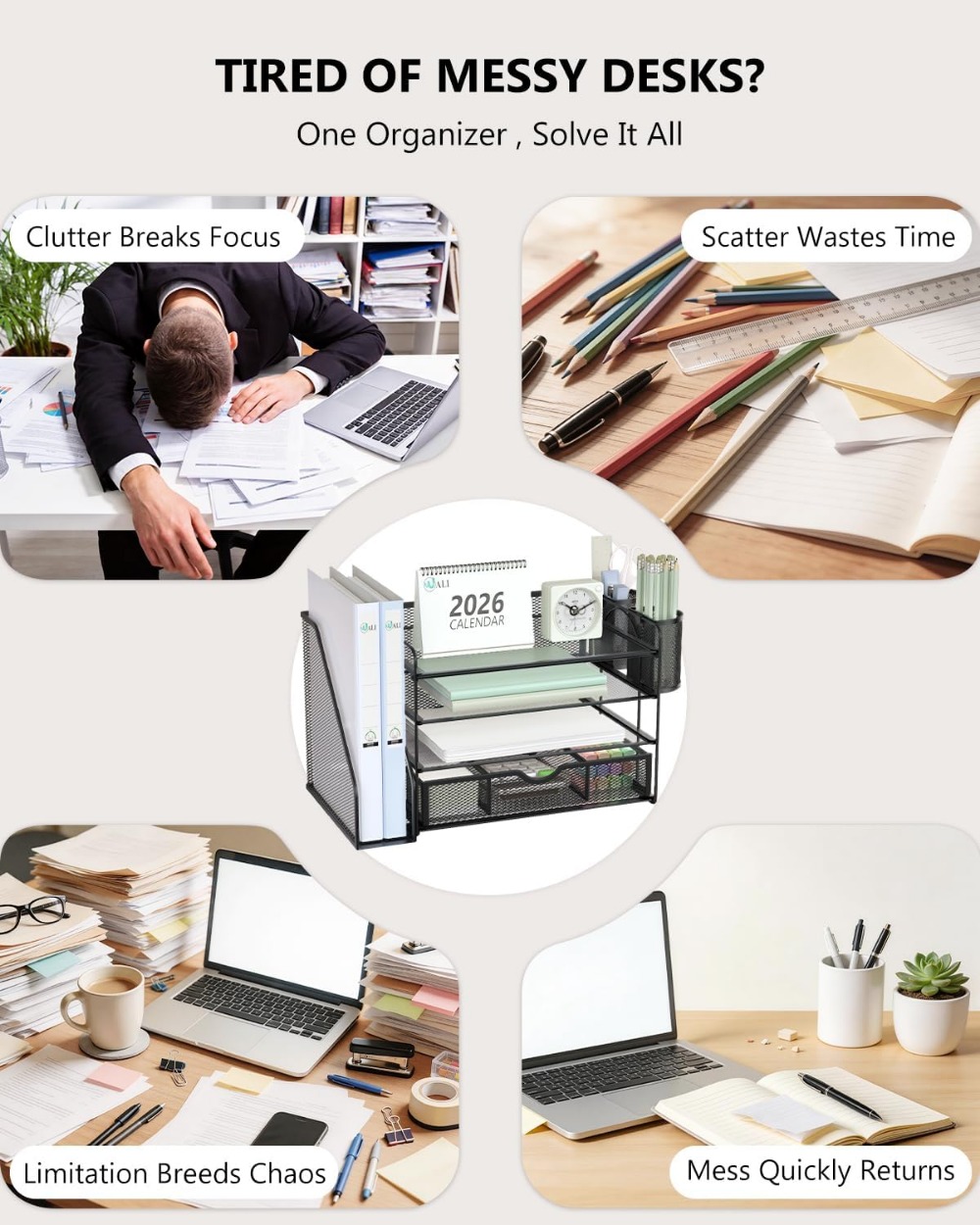 Organisateur de bureau à 4 niv - Home Office Desk With Drawers avis et prix