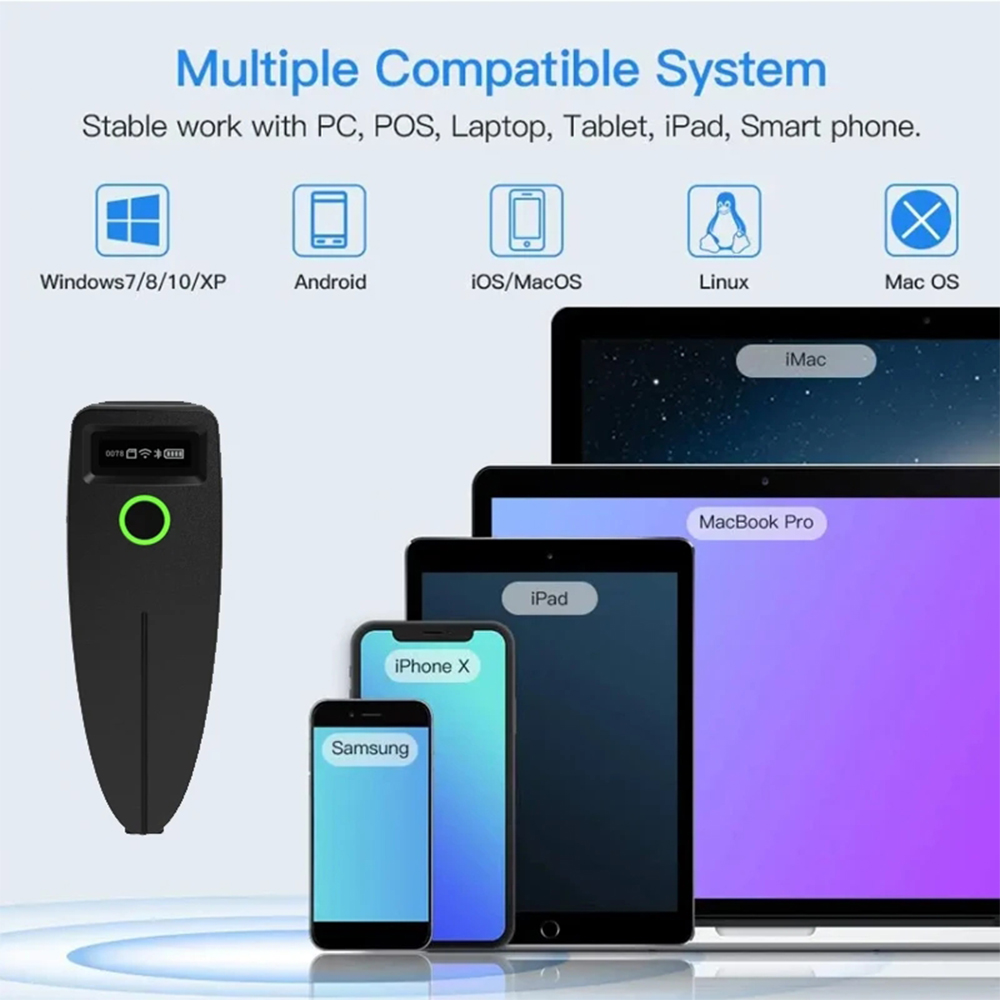 Scanner de codes-barres 2D W7  - Document Scanner Portable avis et prix