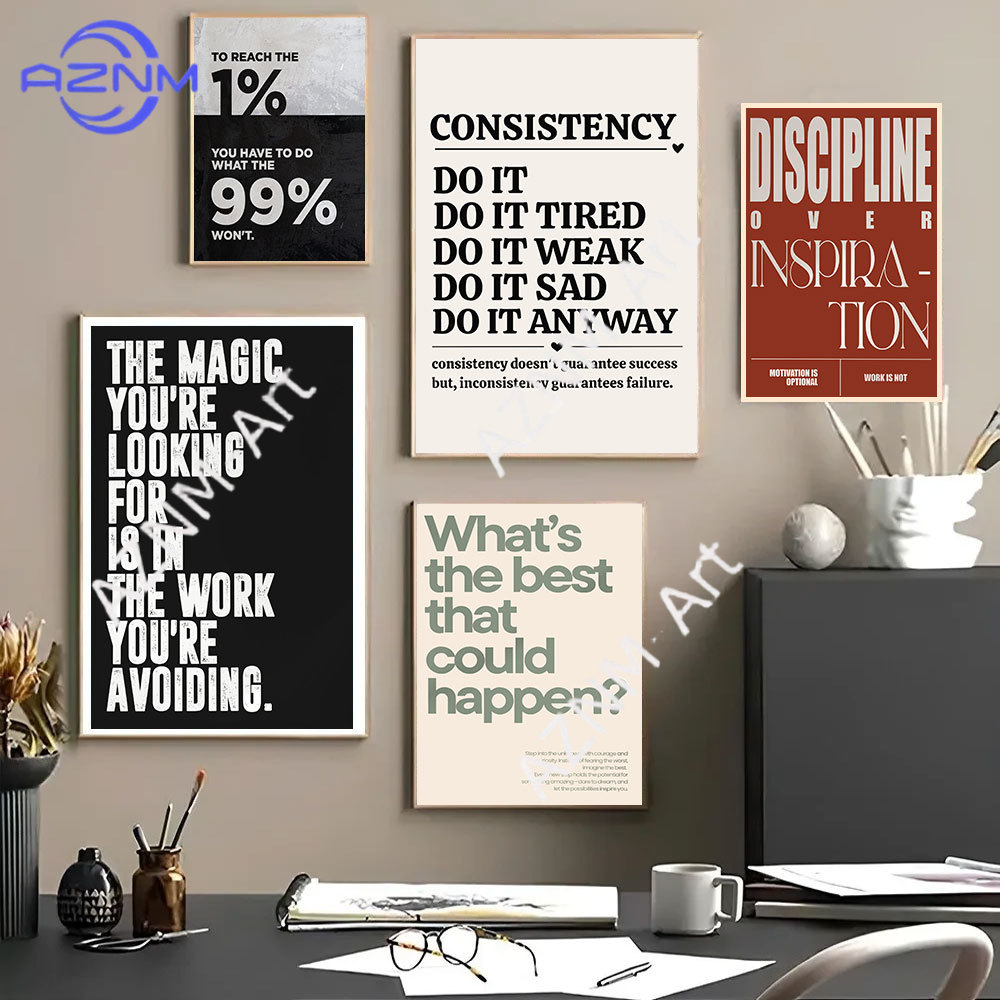 Affiches d'art minimalistes av - Home Office Quotes avis et prix