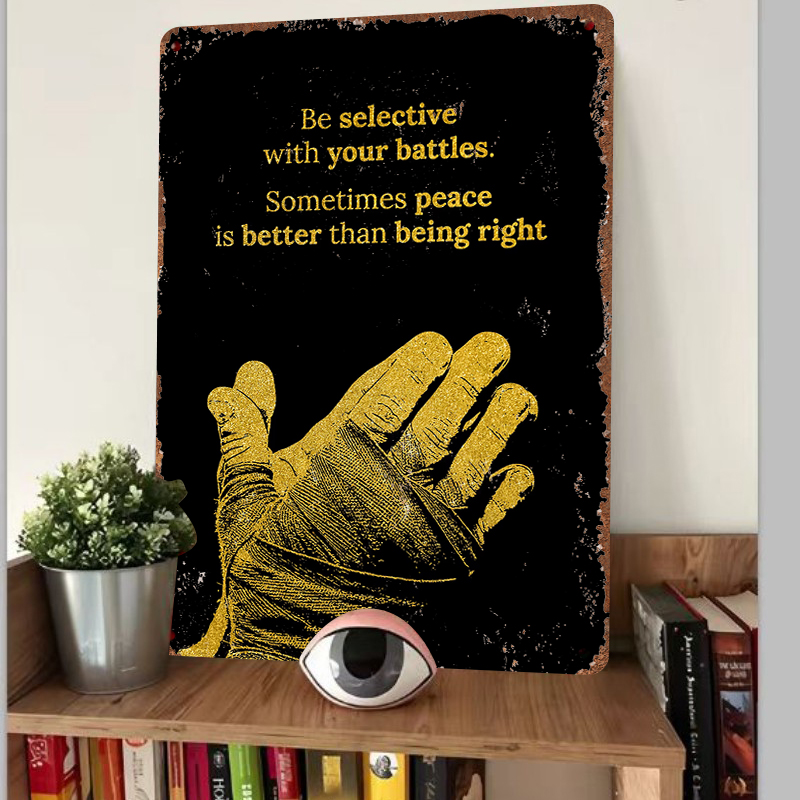 Citation inspirante en métal,  - Home Office Quotes avis et prix