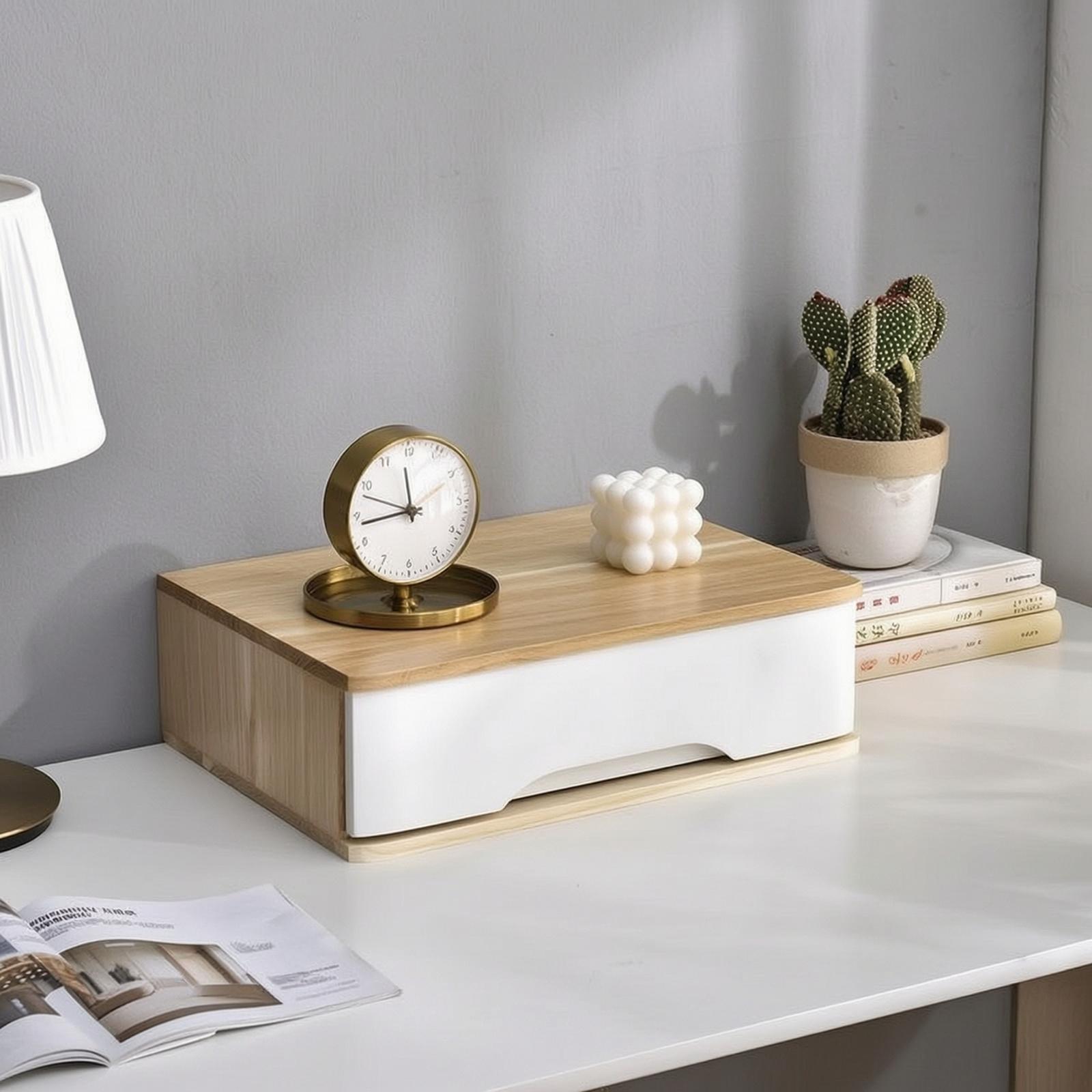 Boîte de rangement en bois pou - Home Office Desk With Drawers avis et prix