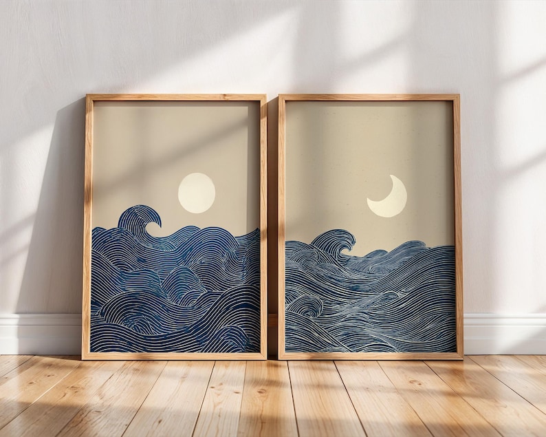 Lot de 2 impressions murales s - Home Office Japandi avis et prix