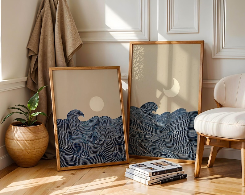 Lot de 2 impressions murales s - Home Office Japandi avis et prix