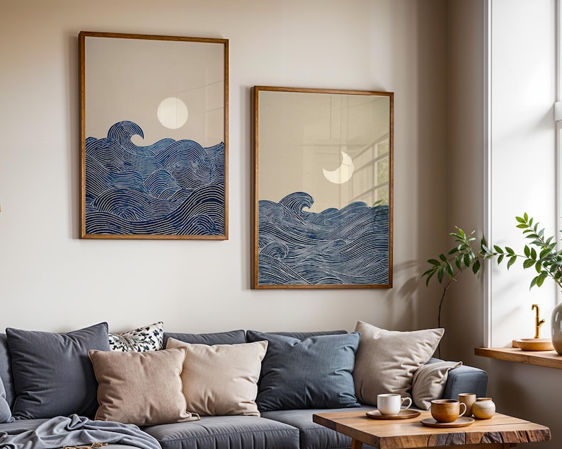 Lot de 2 impressions murales s - Home Office Japandi avis et prix