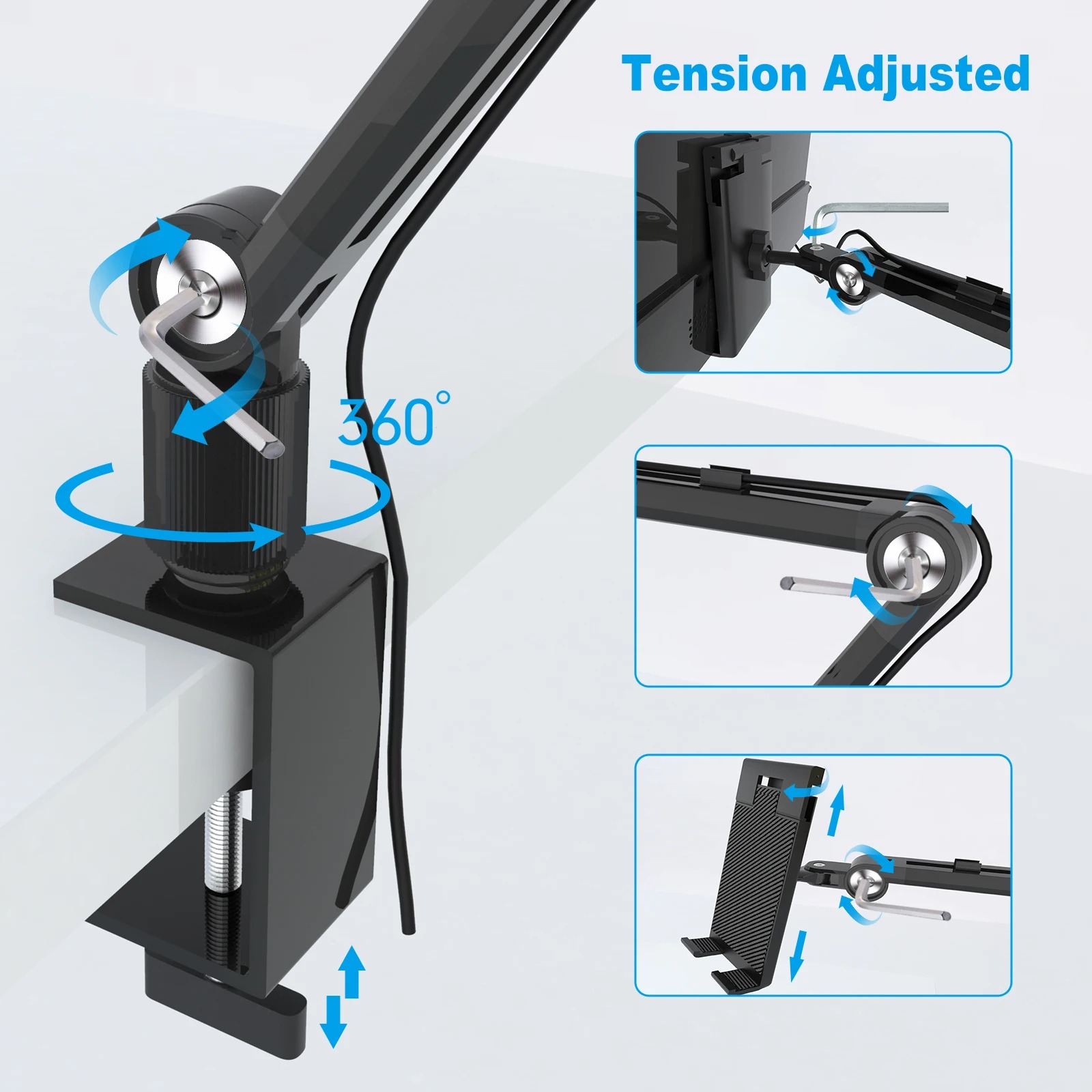 Support de tablette 2025 pour  - Monitor Arm Dual avis et prix