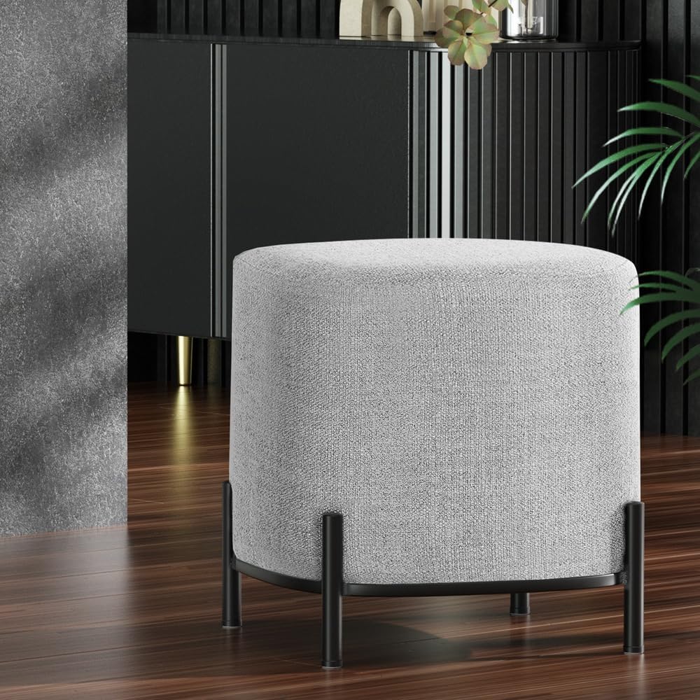 **/Ottoman, repose-pieds rond, - Home Office In Living Room avis et prix