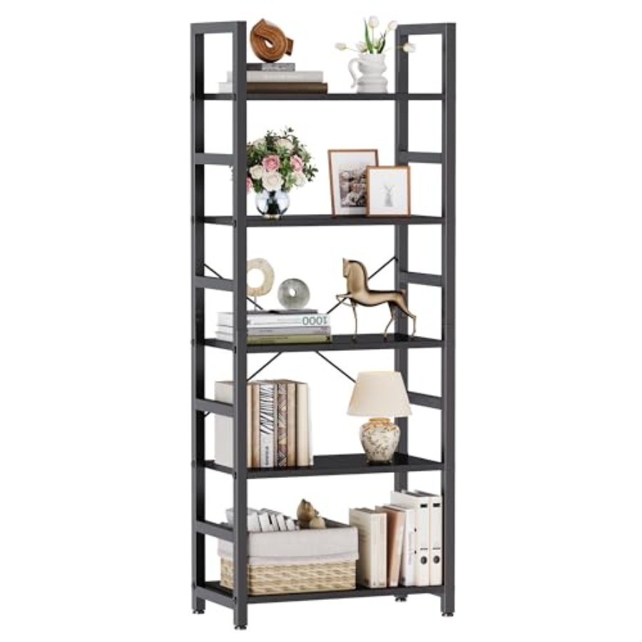 Étagère à 5 niveaux, bibliothè - Home Office In Living Room avis et prix