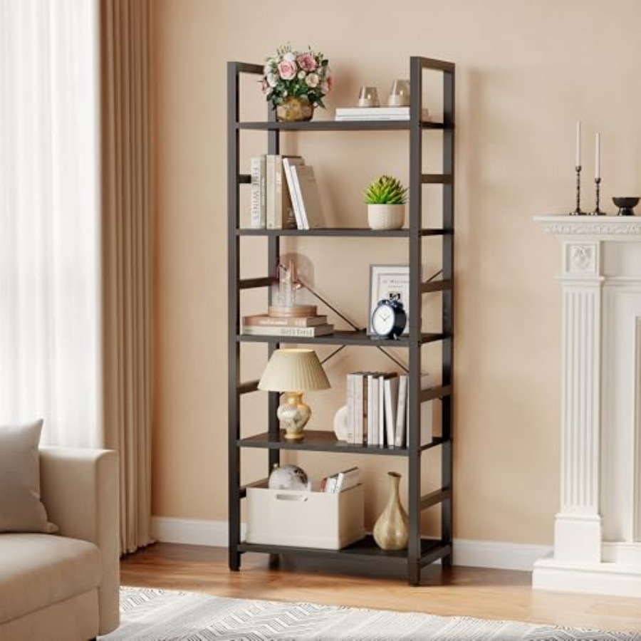 Étagère à 5 niveaux, bibliothè - Home Office In Living Room avis et prix