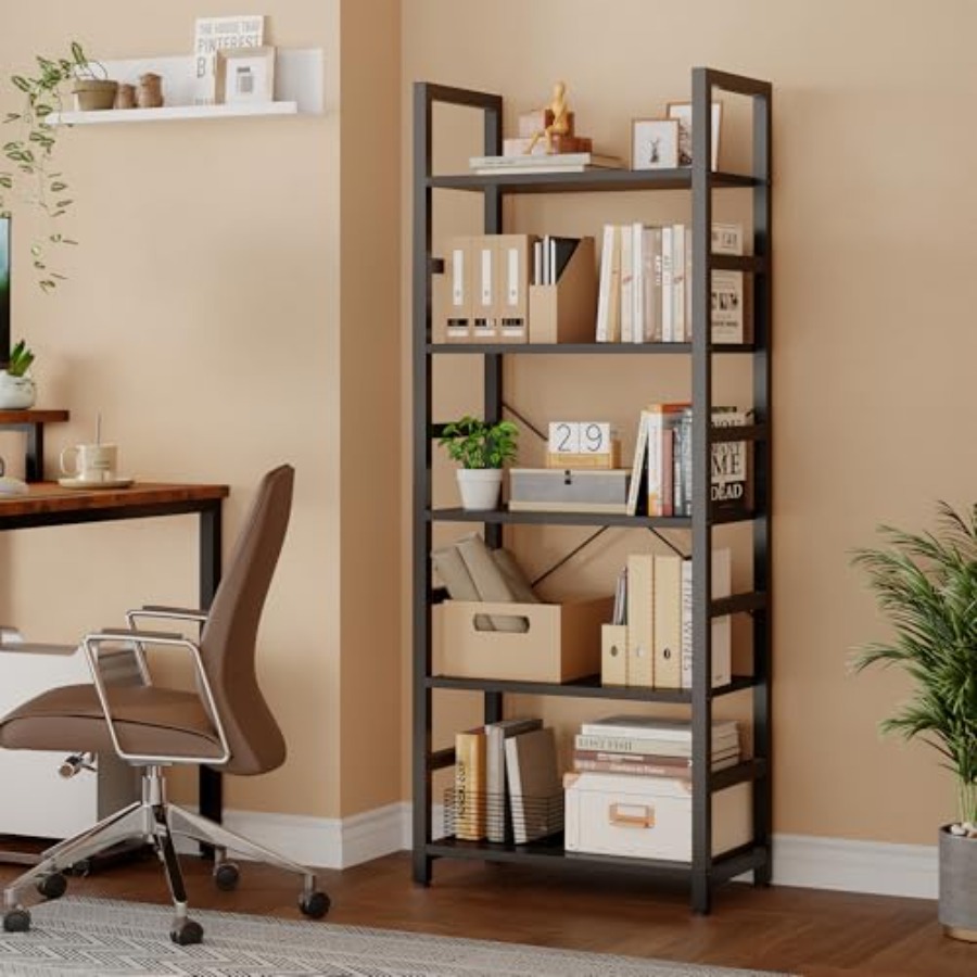 Étagère à 5 niveaux, bibliothè - Home Office In Living Room avis et prix