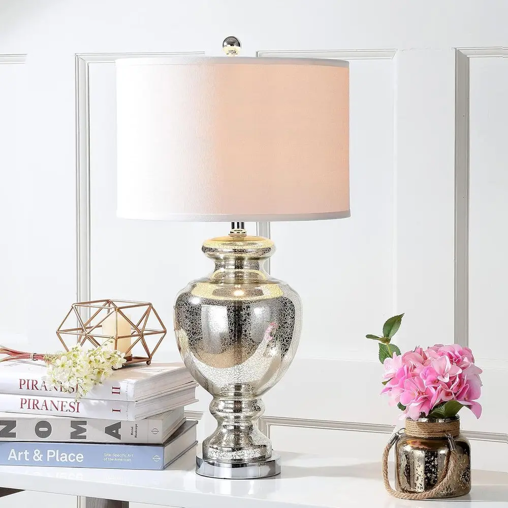 Lampe de table en verre craque - Home Office In Living Room avis et prix