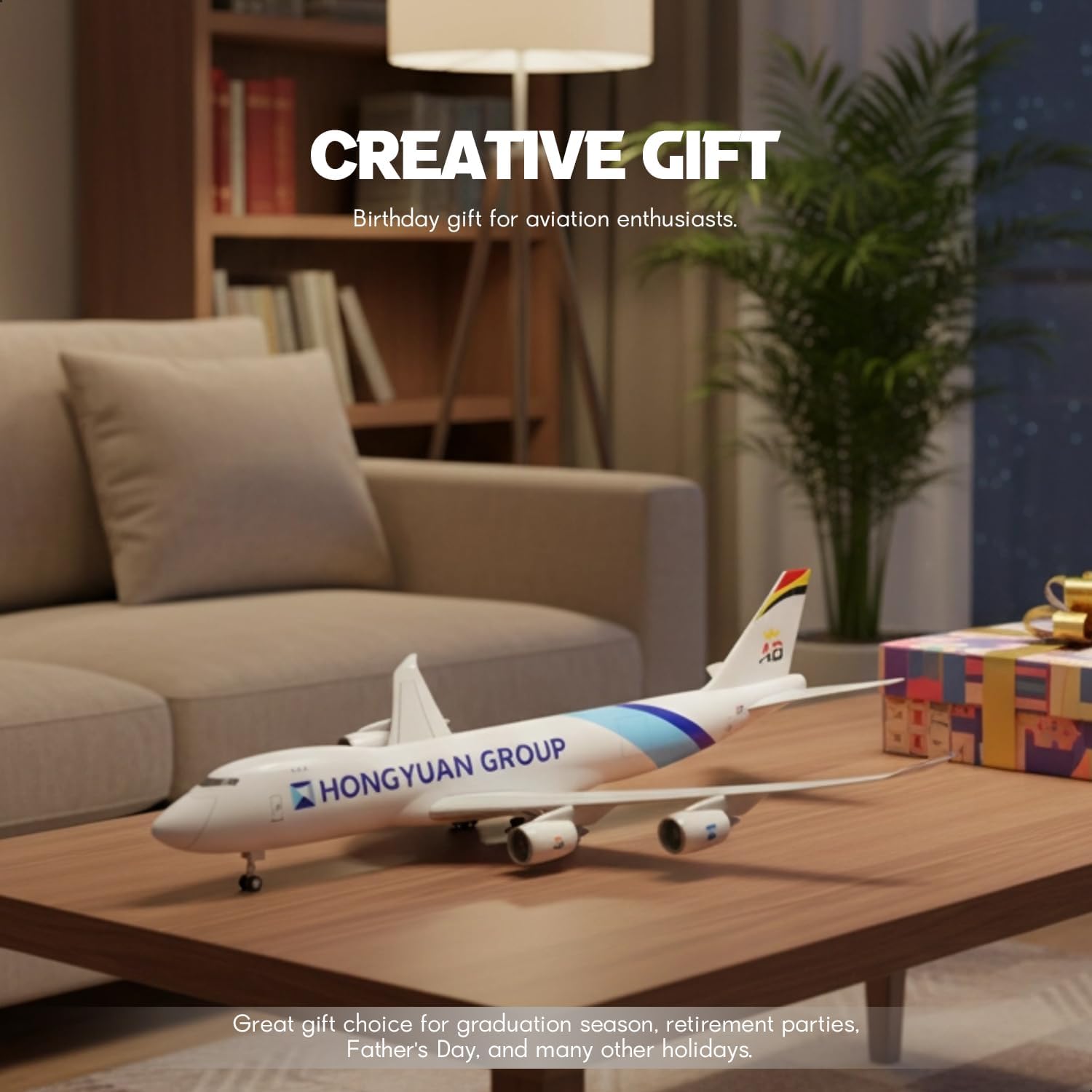 Modèle d'avion en résine B747  - Home Office Pay avis et prix