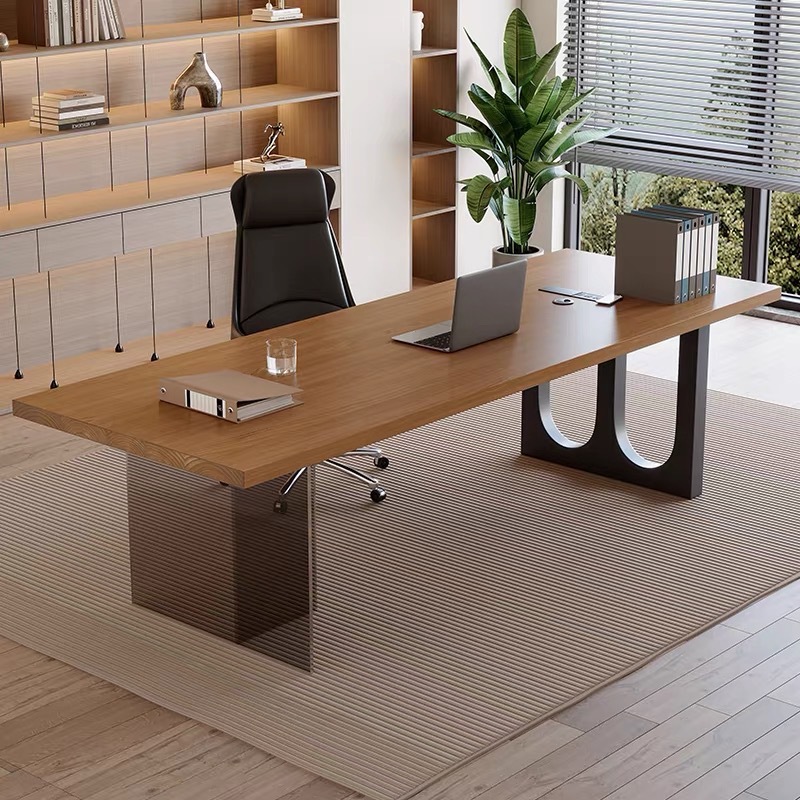Bureau flottant en bois et acr - Home Office In Living Room avis et prix