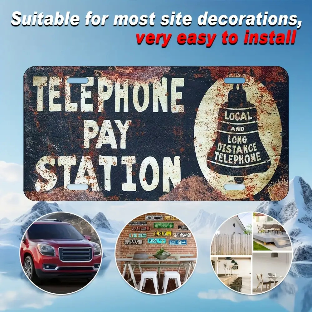 Plaque en métal vintage durabl - Home Office Pay avis et prix