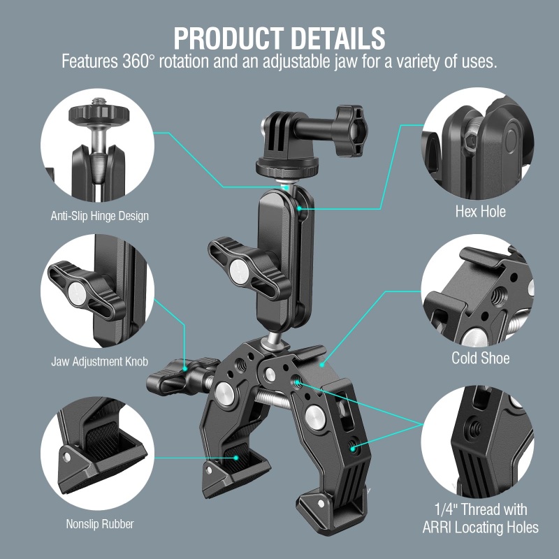 Pince universelle en aluminium - Monitor Arm Dual avis et prix