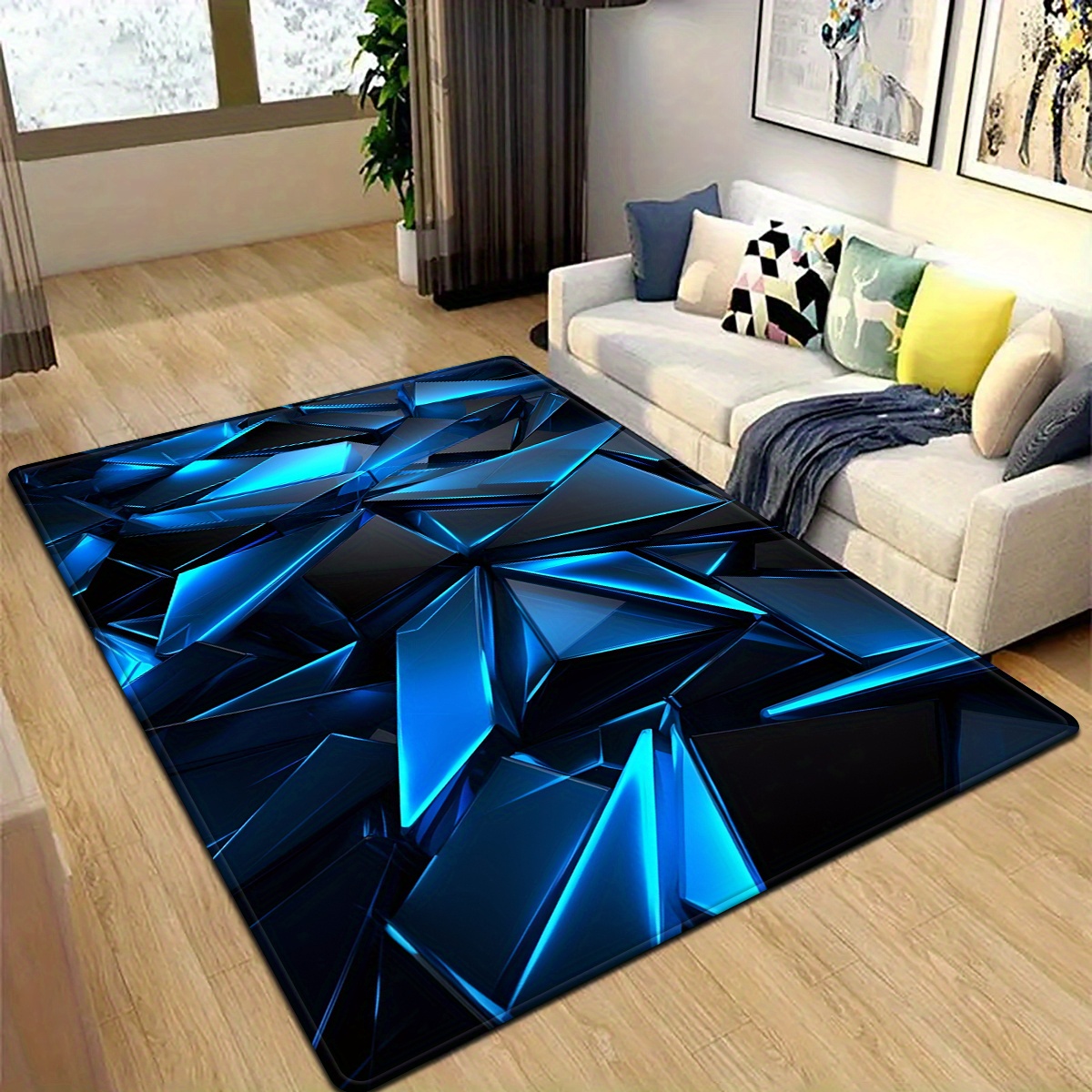 Tapis de sol artistique à moti - Home Office Interior Design avis et prix