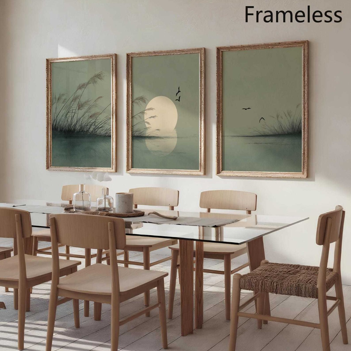 Lot de 3 affiches murales en t - Home Office Japandi avis et prix