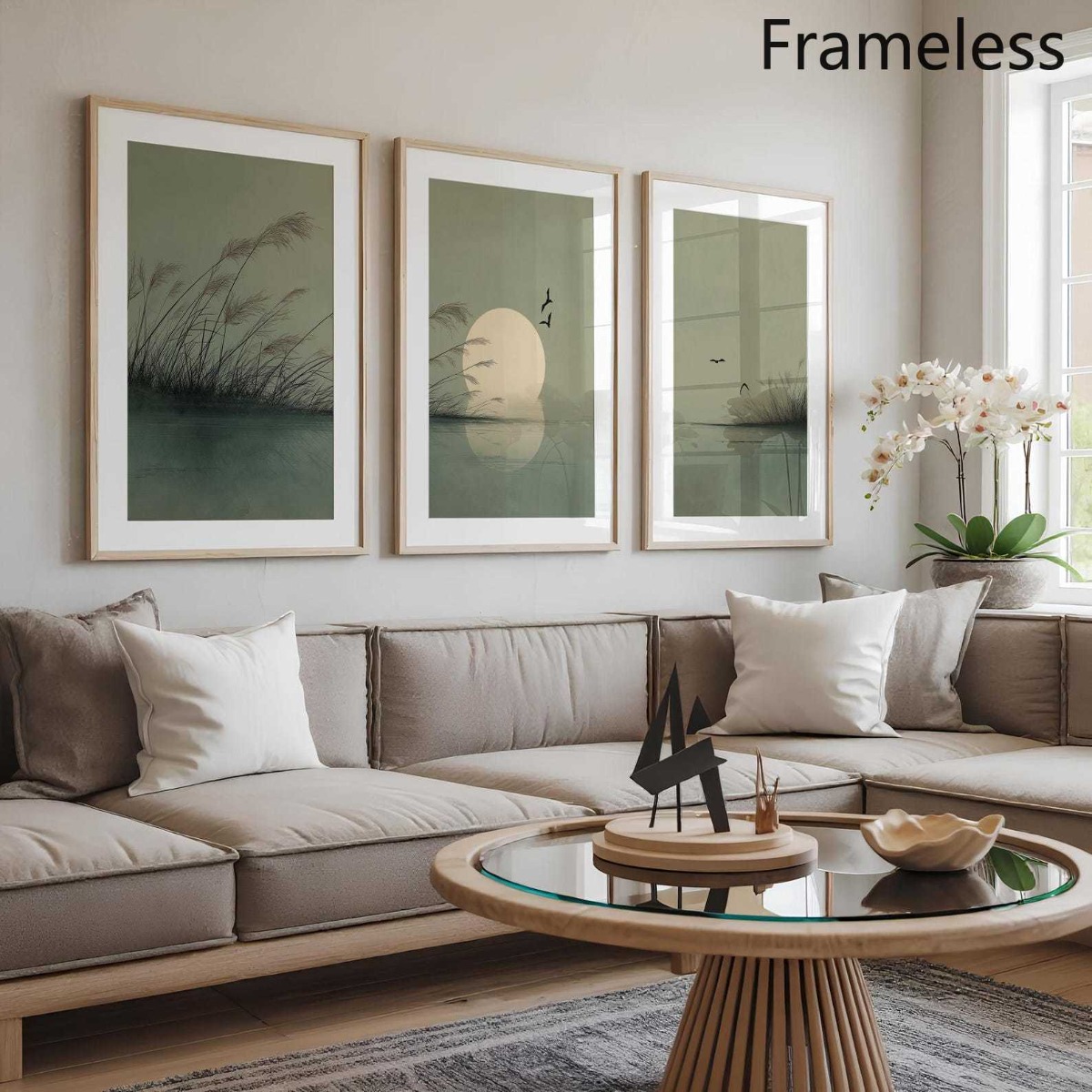 Lot de 3 affiches murales en t - Home Office Japandi avis et prix