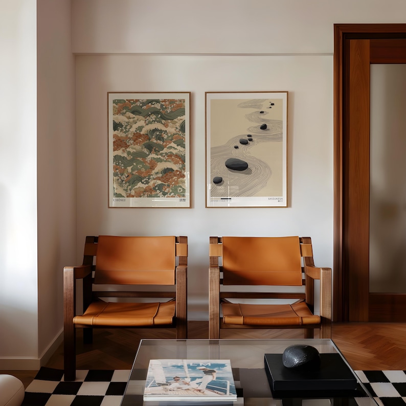2 affiches murales en toile Ja - Home Office Japandi avis et prix