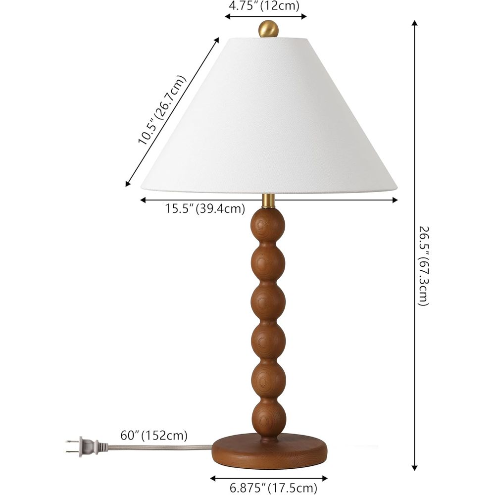 Lampe de table en résine marro - Home Office In Living Room avis et prix