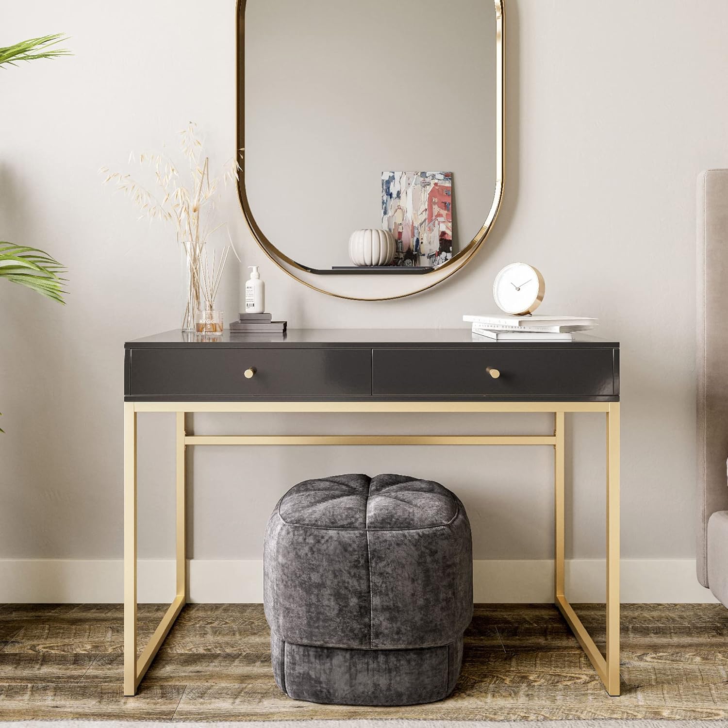 Coiffeuse ou bureau de travail - Home Office Desk With Drawers avis et prix