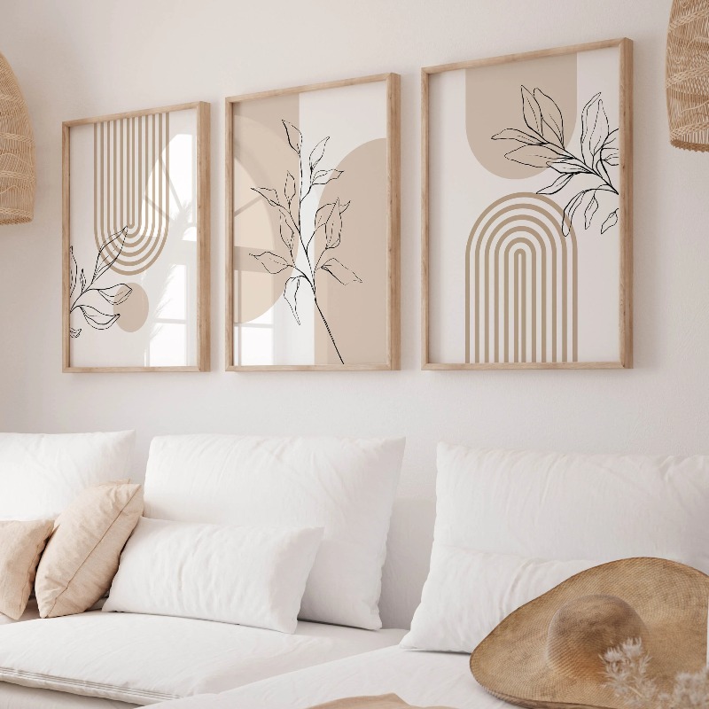 Affiches murales neutres pour  - Home Office Japandi avis et prix