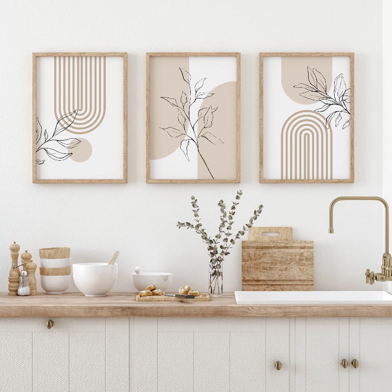 Affiches murales neutres pour  - Home Office Japandi avis et prix
