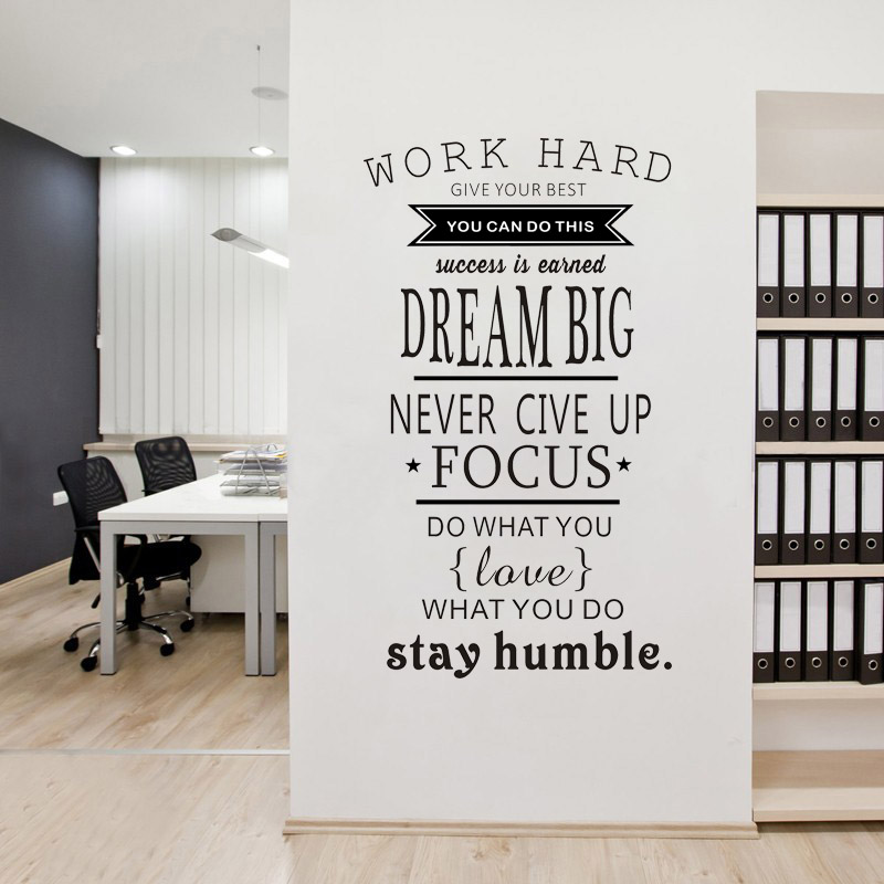 Autocollant mural inspirant «  - Home Office Quotes avis et prix