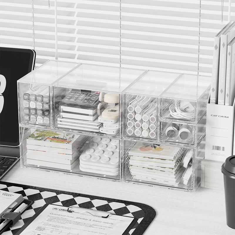 Boîte de rangement empilable e - Home Office Desk With Drawers avis et prix