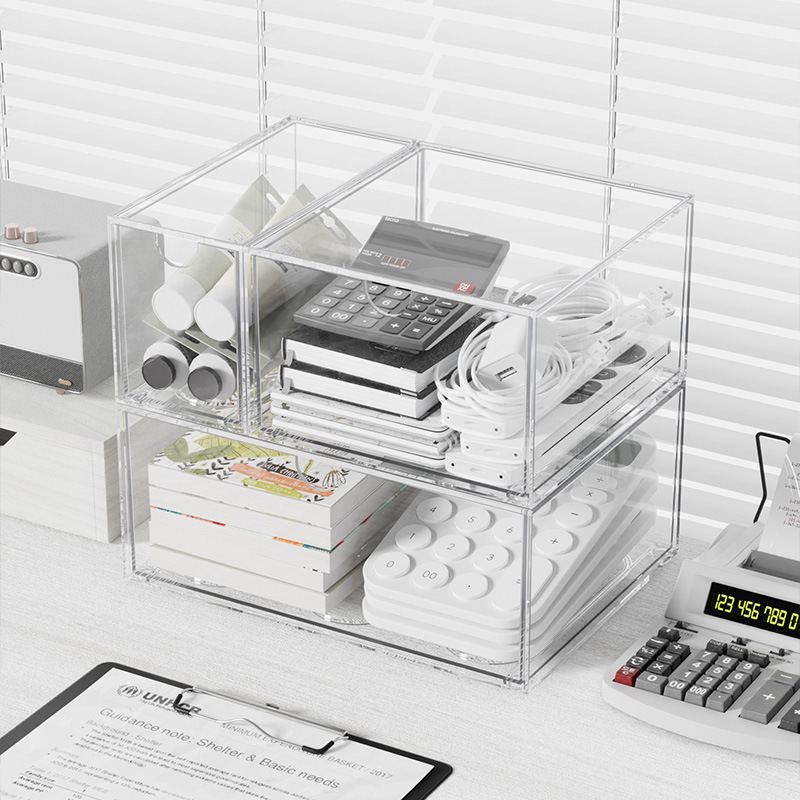 Boîte de rangement empilable e - Home Office Desk With Drawers avis et prix